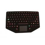 Military Ruggedized Silicone Keyboard with Backlit Touchpad EMC Standard for sale