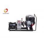 Small Portable Wire Rope Winch , HONDA Petrol Engine Powered Winch 10KN Capacity