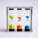Tea Sand Timer Hourglass Luxury Style Classic 3 In 1 Sand Timer Clock