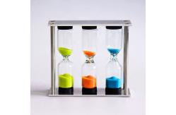 China Tea Sand Timer Hourglass Luxury Style Classic 3 In 1 Sand Timer Clock supplier