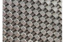 China Interior Wall Cladding Johnson  Wire Screen , Antique Brass Finished Crimpled Mesh supplier