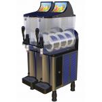 Custom 2 Bowls Electric Ice Slush Machine 304 Stainless Steel Panel for sale