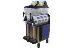 China Custom 2 Bowls Electric Ice Slush Machine 304 Stainless Steel Panel supplier