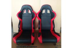 China Adjustable Race Car Seats Blue Pvc Seats Single Adjuster And Single Slider supplier