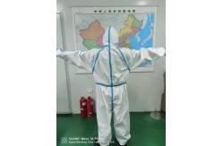 China Waterproof Disposable Protective Coveralls For Medical Clinics , Hospital Ward , Inspection Rooms, Protective clothing supplier