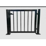 Sunshine Resistant Metal Garden Fence Gate Green Color Pvc Coated Welded Pipe Single for sale