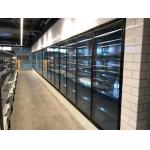 Slimline Type Standing Freezer Glass Door Black Stainless for sale
