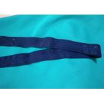 100% Polyester / Nylon Knitted Folded Elastic Ribbon With Logo Embossed for sale
