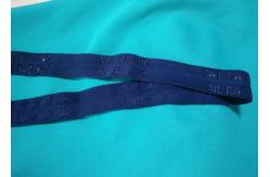 China 100% Polyester / Nylon Knitted Folded Elastic Ribbon With Logo Embossed supplier