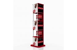 China Stackable Free Standing Display Rack Supermarket Beverage Juice Display Stand supplier