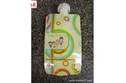 China Leakproof  Reusable Baby Food Pouches with Bottom Double Zipper supplier