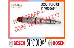 China fast dispatch fuel injector '0445120053 51 10100 6047 for MAN truck supplier