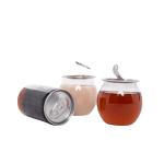 600ml Plastic Beverage Jar With Easy Open End Round Drinks Bottles for sale