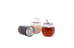 China 250ml Round Plastic Beverage Cans With Easy Open End Clear Drinks Bottles supplier