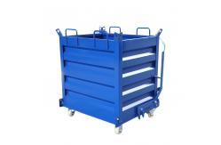 China 1000L/H Industrial Trash Bin Container For Bottom Drop Bot Dumping Processing supplier