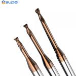 Carbide Long Neck Short Flute Bull Nose End Mill CNC Milling Cutter Lengthen Coated For Steel for sale