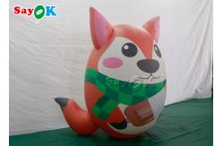 China 7ft Air Tight Inflatable Holiday Decorations Standing Animal Fox Model supplier