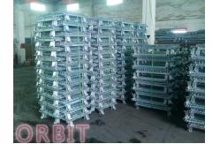 China Stacking Collapsible Steel Wire Mesh Pallet Cage For Warehouse Storage supplier