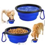 TPE Rubber Collapsible Dog Pet Feeding Bowl for sale
