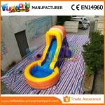 Kids / Adults Wet Outdoor Inflatable Water Slides Waterproof With Blower for sale