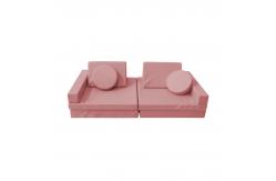 China Modular Sectional 10PCS Foam Removable Cover Modular Play Sofa 11KG supplier
