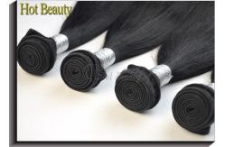 China Double Machine Weft Virgin Peruvian Straight Hair 24 Inch Hair Extensions supplier