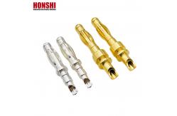 China Banana Plug Precision Machined Multilam Pin Contact 4mm Solder Cup Termination supplier