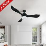 33.3W 52inch 5 Speed Remote Control Plastic LED Ceiling Fan With Light