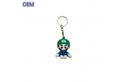 China Custom Plastic 3d Cartoon Keychain, OEM Design Cute PVC Keychain For Kids supplier