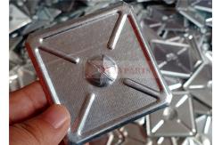 China Galvanized Steel Square Self Locking Washers 2.5 Installed Onto Insulation Pins supplier
