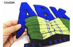 China Chenille Embroidered Iron On Patches Appliques For Jacket 's Back supplier