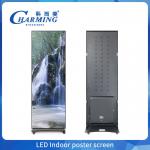 Full Color P2.5 P1.86 P2 Indoor Led Poster Display Screen Wifi USB Floor Standing Led Advertising Digital Poster Display for sale