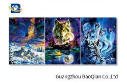 China High Resolution Home Decorative 3d Animal Wolf  Pictures With Frame supplier