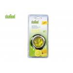 Yellow Lemon Fragrance Car Vent Air Freshener Membrane Size SGS for sale