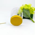 68mm Diameter Clear Drop Shaped Empty Juice Bottles With Screw Cap
