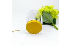 China 68mm Diameter Clear Drop Shaped Empty Juice Bottles With Screw Cap supplier