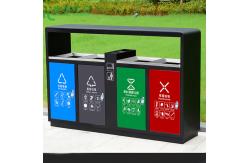 China 1000mm Height Matt Finish 4 Components Garbage Bins supplier