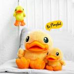 B. Duck 3D Plush Toys , yellow duck soft toy 38cm 21cm 17cm height for sale