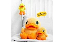 China B. Duck 3D Plush Toys , yellow duck soft toy 38cm 21cm 17cm height supplier