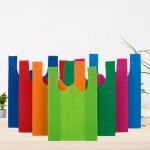 Reusable Die Cut Non Woven Bags Eco Friendly Customized Color for sale