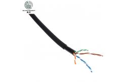 China OEM Bare Copper Ethernet Cable , 24AWG 4P Cat5e Patch Cable Network supplier