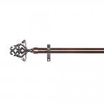 Metal Single Curtain Rod Holder With 28 MM Diameter Finial for sale