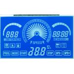 Digit Blue Rohs Lcd Display , Sports Machines Lcd Alphanumeric Display for sale