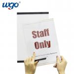 A4 210mm X 297mm Wall Mounted Sign Holder ODM Clear Plastic Material for sale