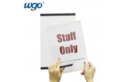 China A4 210mm X 297mm Wall Mounted Sign Holder ODM Clear Plastic Material supplier