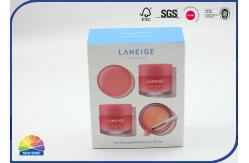China Blue Eco Friendly Coated Paper Fold Cosmetics Box For Lipstick Matte Lamination supplier