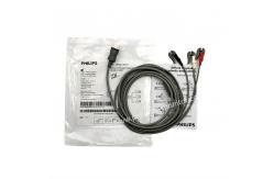China Philip 3 Lead ECG Cable Adult Clip AHA 989803160731 New Original supplier