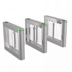 BLDC Motor Swing Barrier Gate High Security Glass Arm Face Scan Recognition