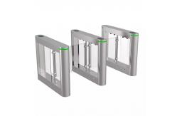 China BLDC Motor Swing Barrier Gate High Security Glass Arm Face Scan Recognition supplier