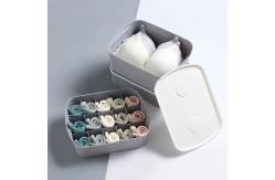 China White 10 Grid Socks And Underwear Storage Compartment Box Foldable supplier